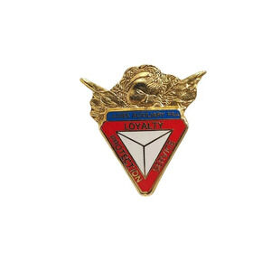 Multicolor Enamel Ladies Auxiliary Fra Loyalty Protection Service Lapel Pin VTG